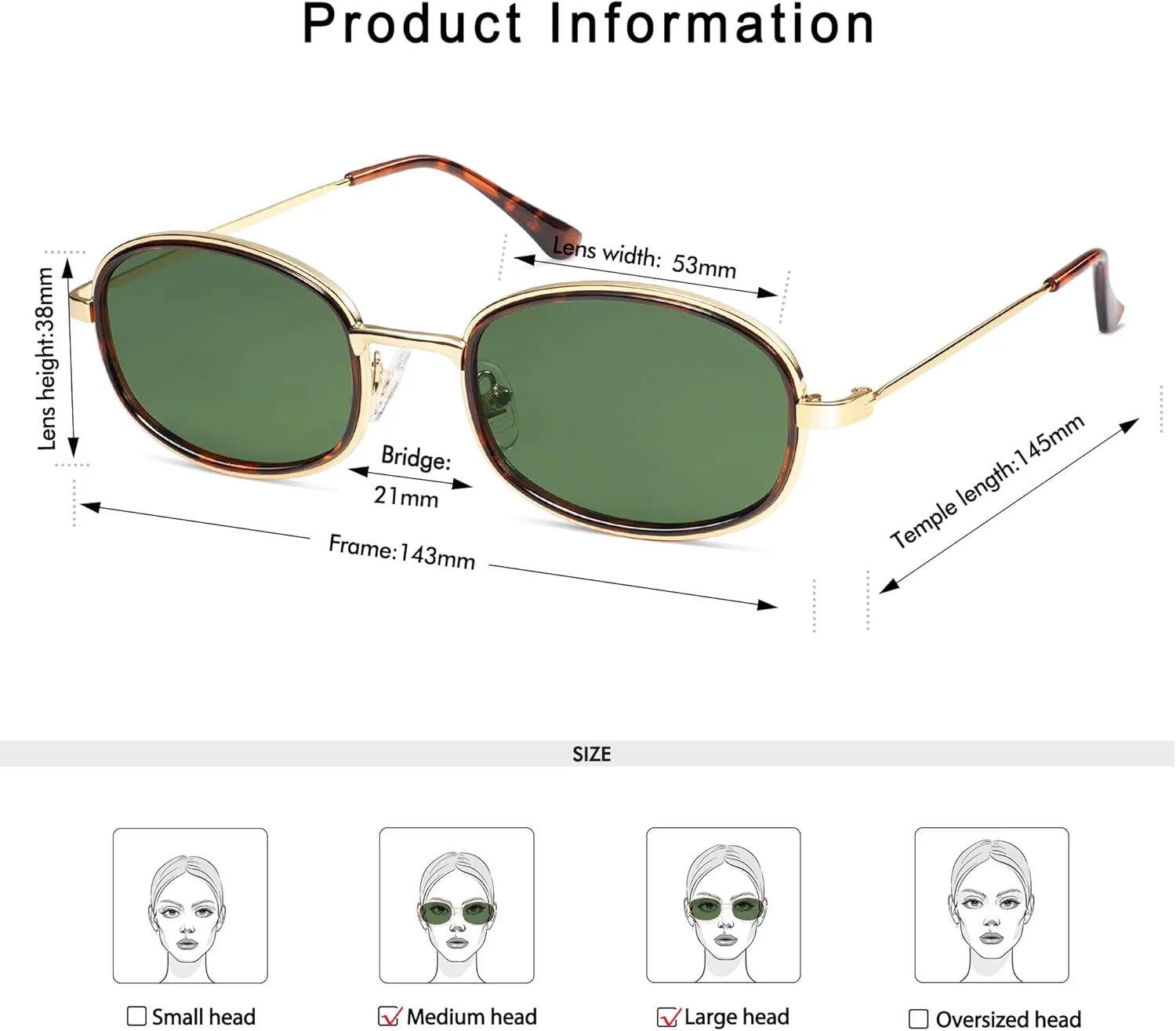 Retro Oval Sunglasses for Women Men Trendy Round Y2k Sunnies AP3681