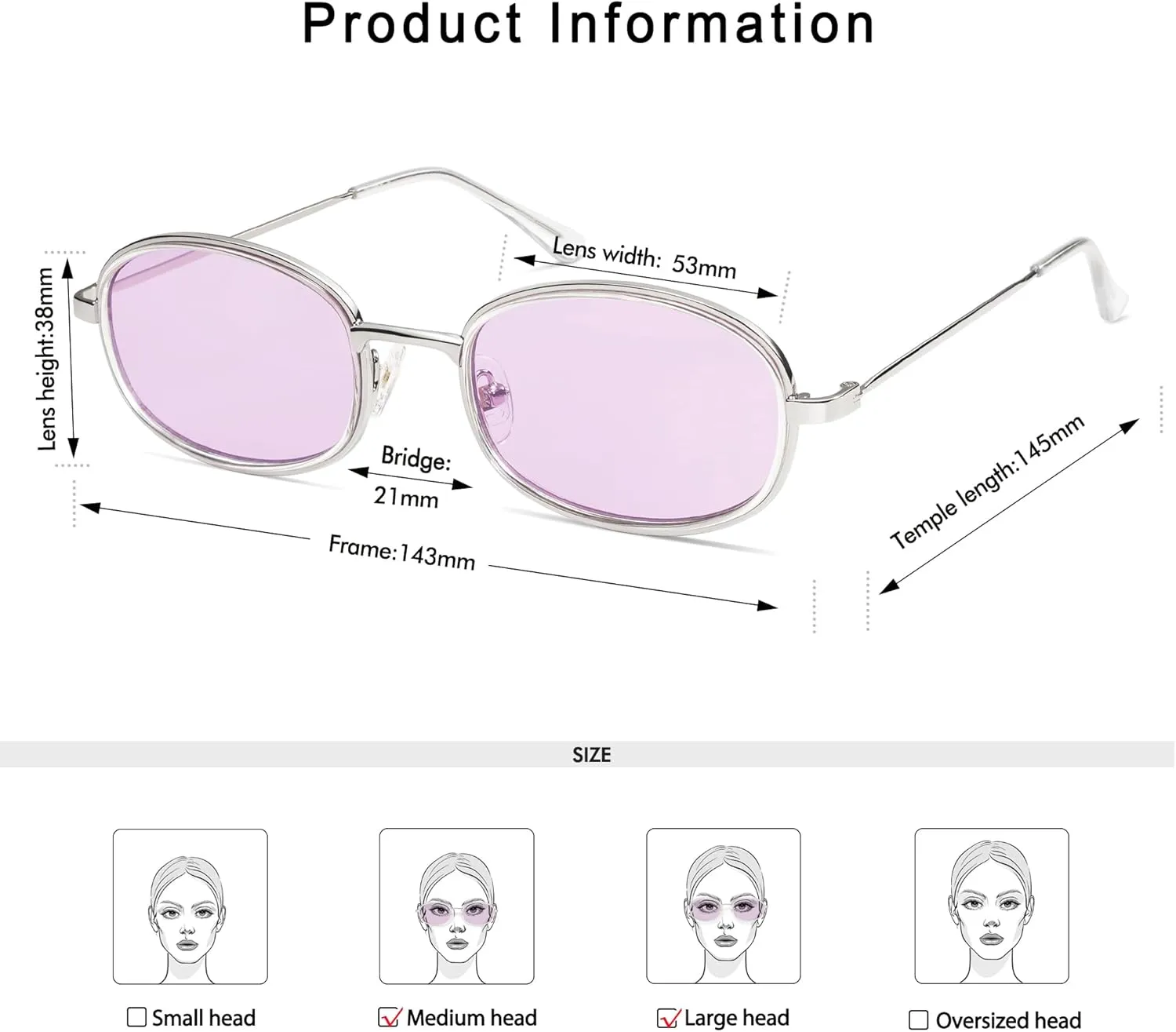 Retro Oval Sunglasses for Women Men Trendy Round Y2k Sunnies AP3681