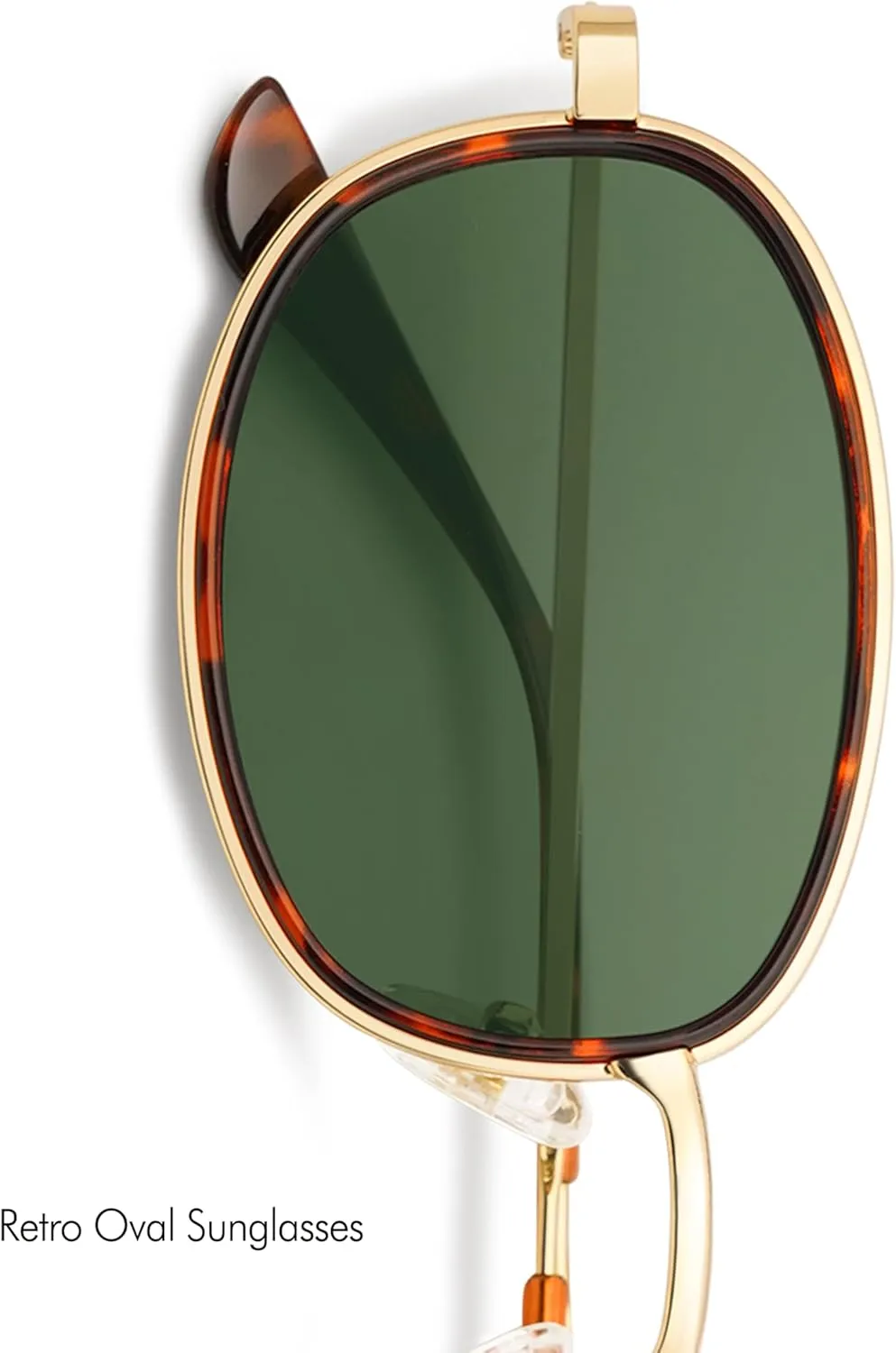 Retro Oval Sunglasses for Women Men Trendy Round Y2k Sunnies AP3681