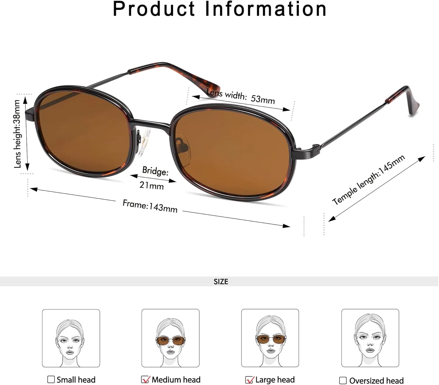 Retro Oval Sunglasses for Women Men Trendy Round Y2k Sunnies AP3681