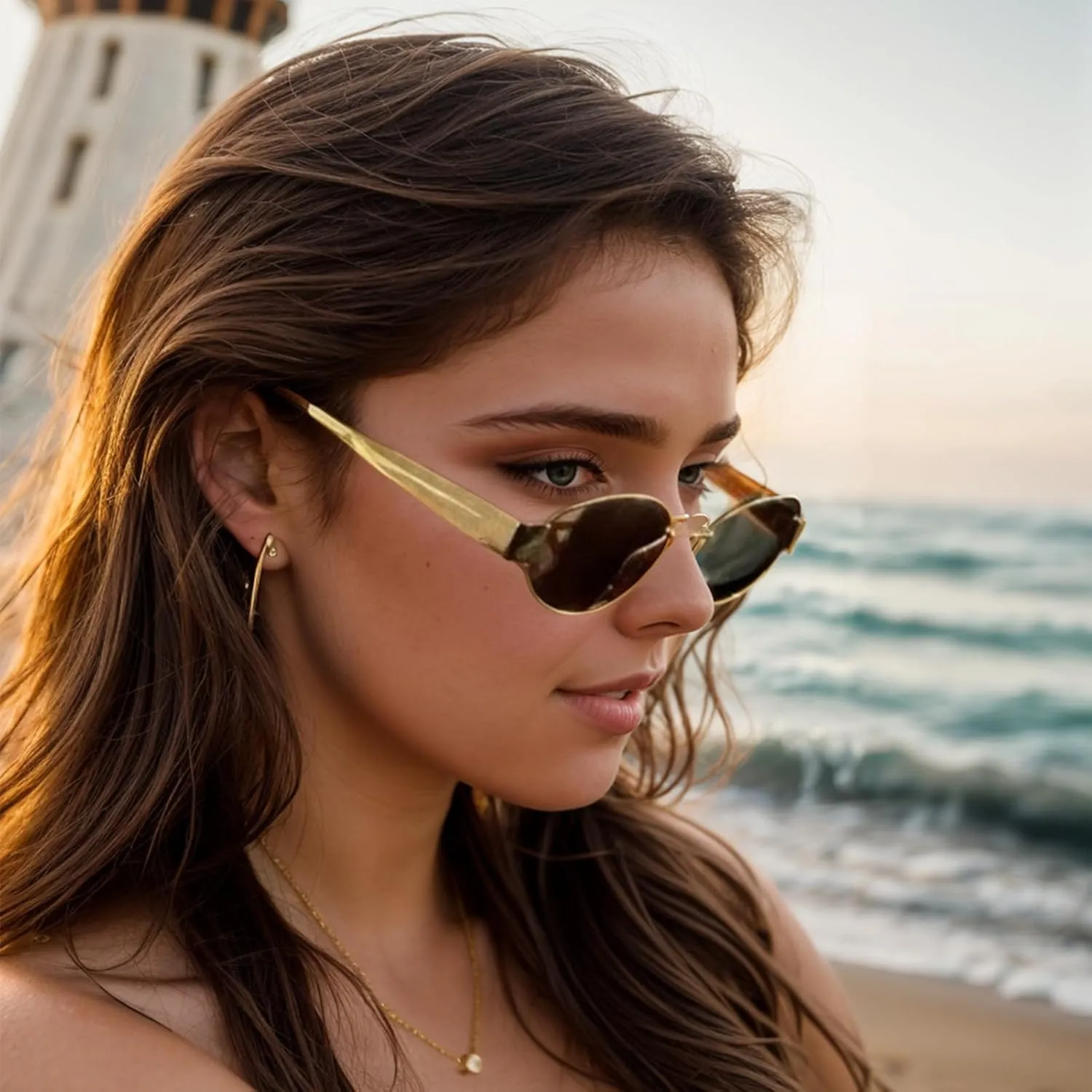 Retro Oval Sunglasses for Women Men Trendy Sun Glasses Classic Shades UV400 Protection