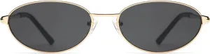 Retro Oval Sunglasses for Women Mens with Spring Hinge Sunnies AP3696