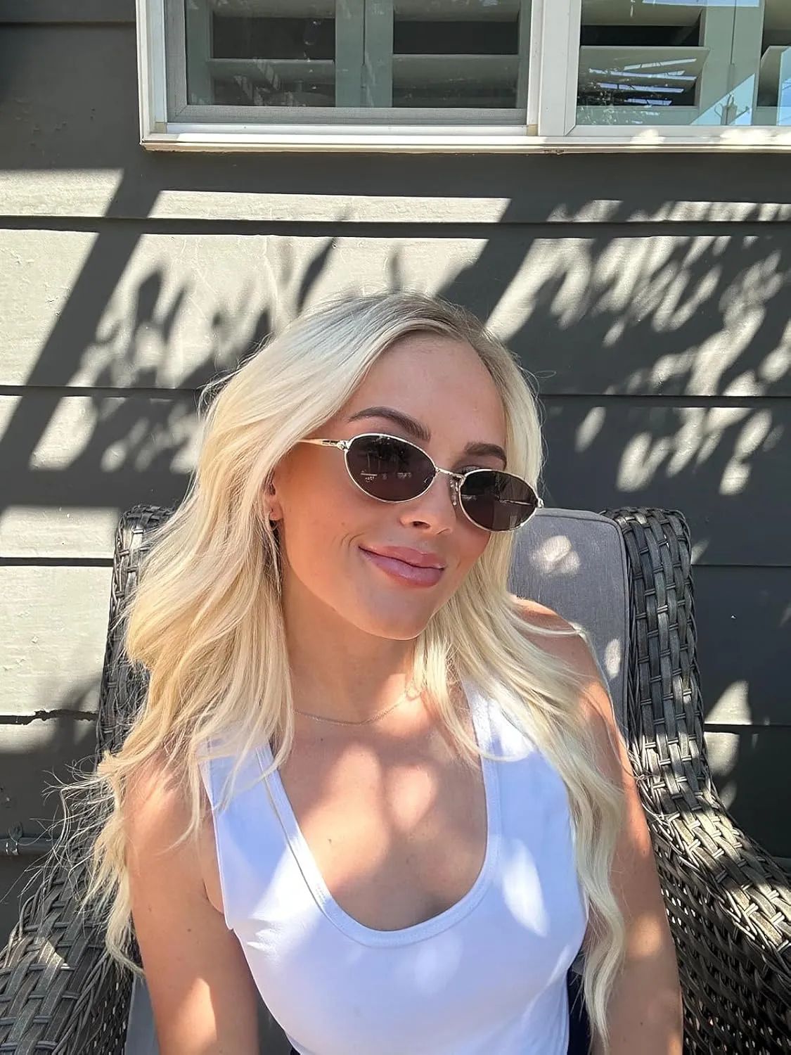 Retro Oval Sunglasses for Women Mens with Spring Hinge Sunnies AP3696