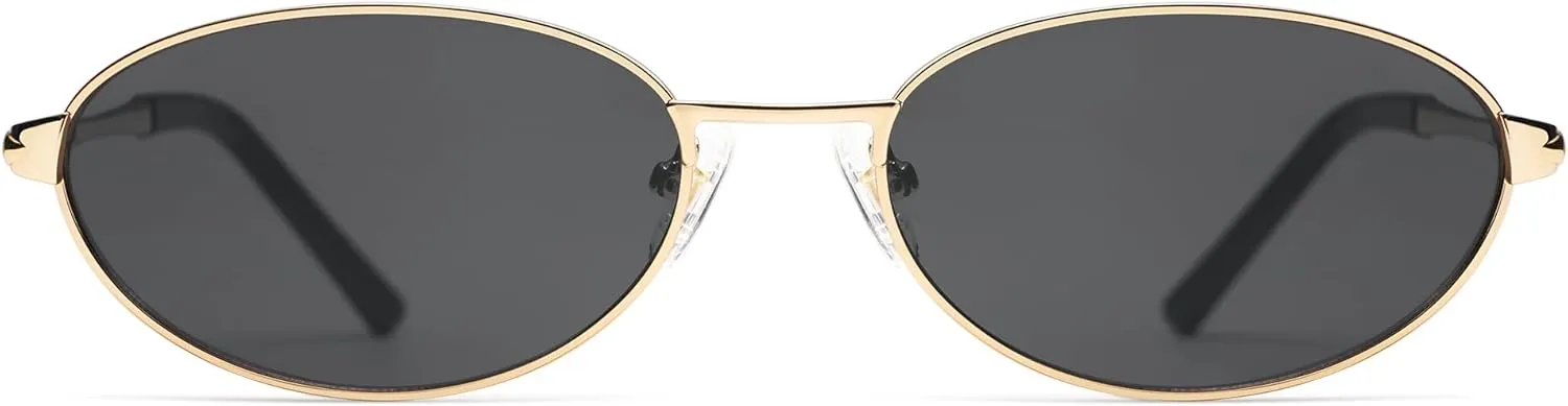 Retro Oval Sunglasses for Women Mens with Spring Hinge Sunnies AP3696