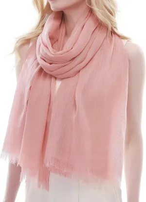 RIIQIICHY Scarf for Women Lightweight Solid Color Long Fashion Gauze Scarves Shawl Wrap