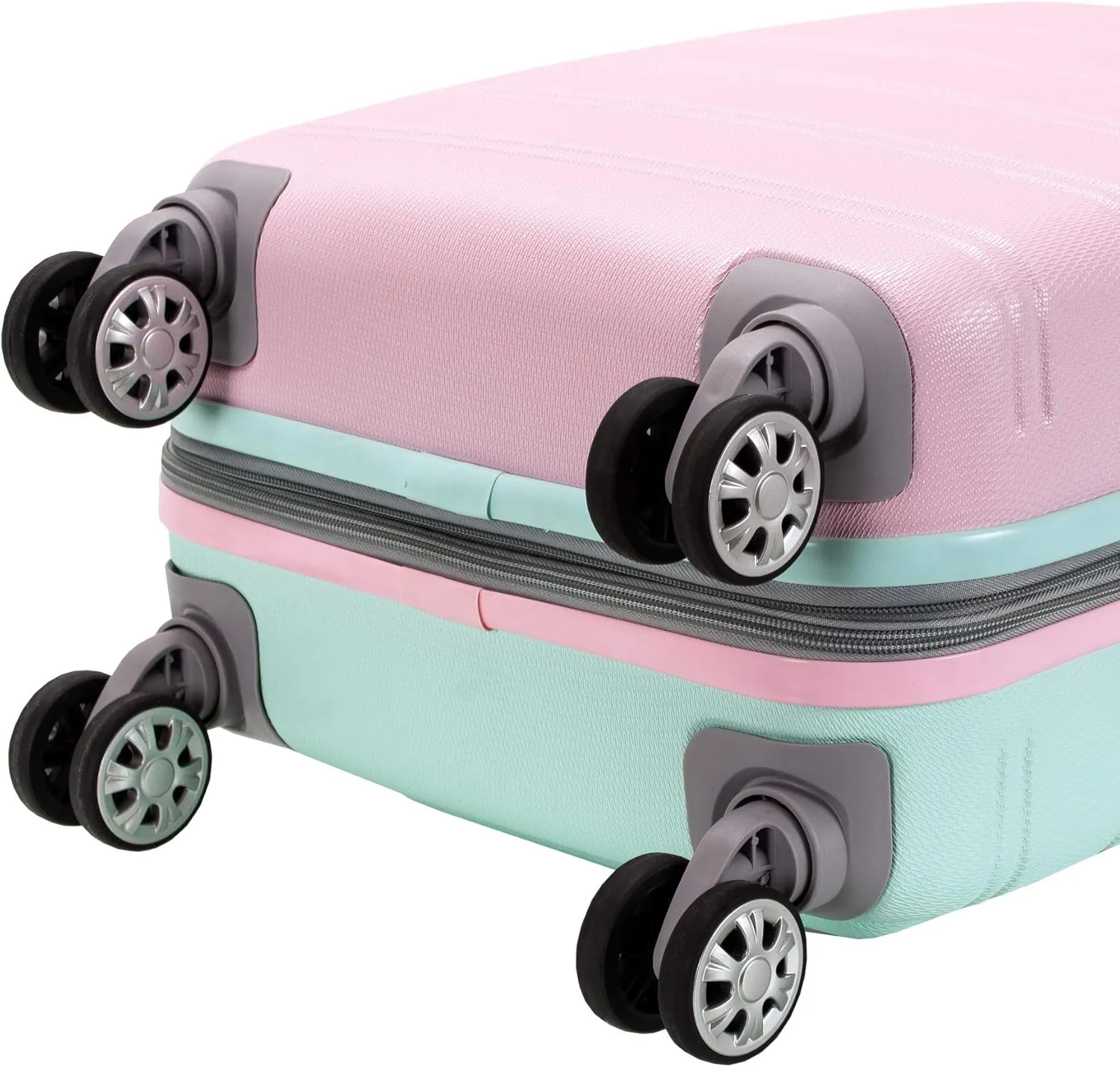 Rockland Melbourne Hardside Expandable Spinner Wheel Luggage, Mint, Carry-On 20-Inch