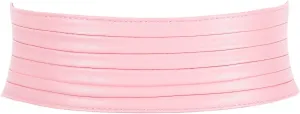 SANSTHS Women Wide Elastic Belts for Dresses Vintage Fashion Stretchy Waist Belts Ladies Cinch Belts Leather Waistband