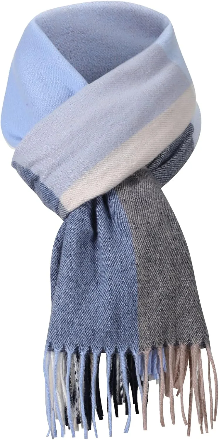 Scarf for Women - Scarves for Women Winter Warm Knit Large Plaid, Cashmere Womens Scarf
