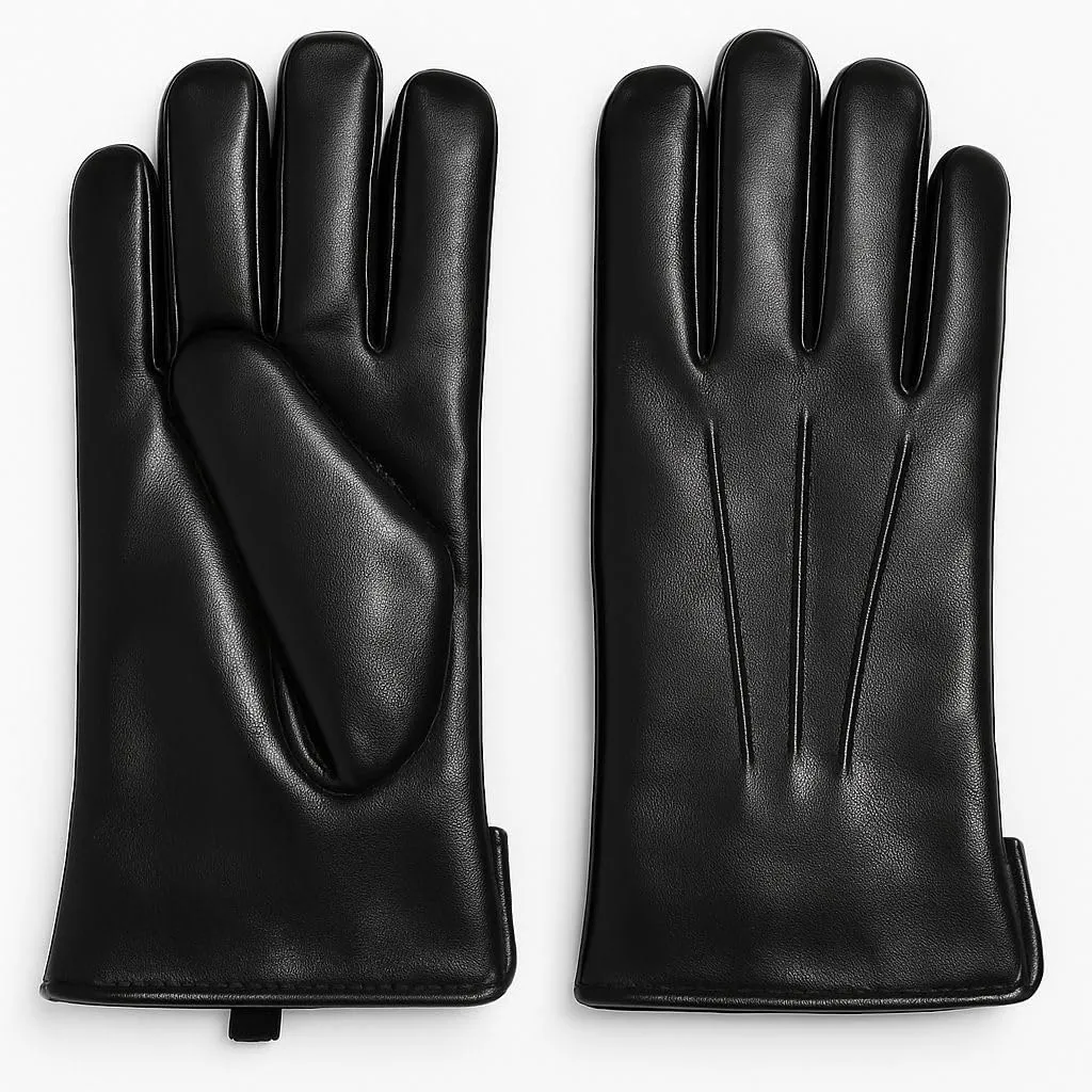 Sheepskin Leather Gloves with Touchscreen Capability and Winter Fur Lining  Warm Driving Gloves for Men & Women