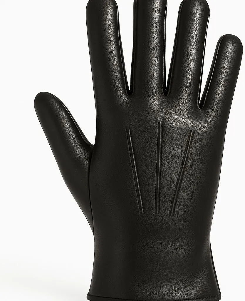Sheepskin Leather Gloves with Touchscreen Capability and Winter Fur Lining  Warm Driving Gloves for Men & Women