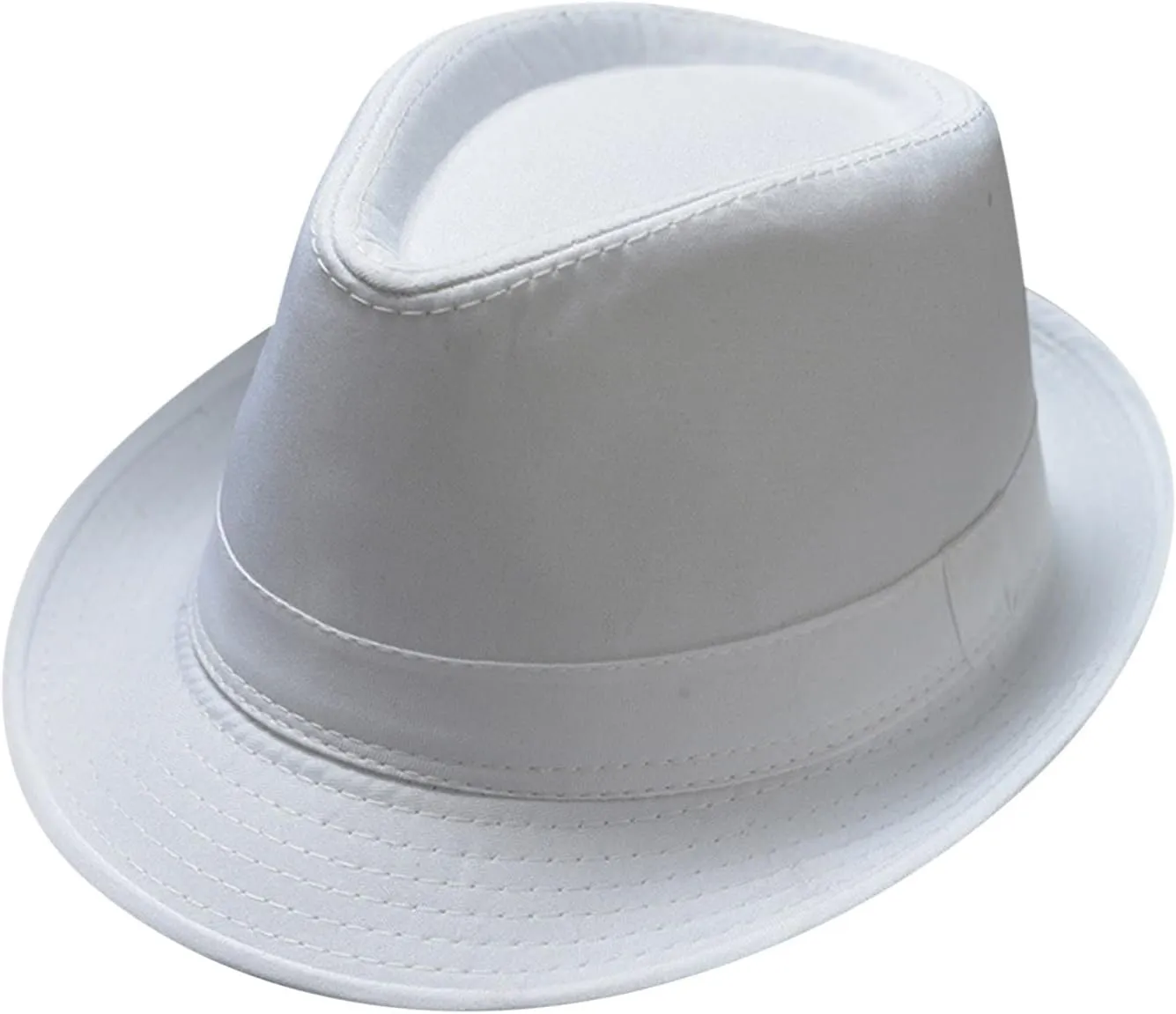 Short Brim Fedora Hats for Women and Men Classic Panama Hat Men's Dress Hat with Belt Buckle