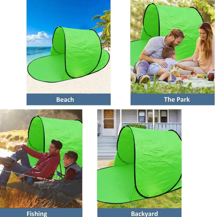 Single Leisure Sunscreen Tent Wire Tent Beach Tent, Color: Thicken Rose Red
