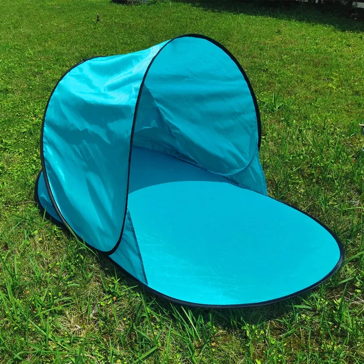 Single Leisure Sunscreen Tent Wire Tent Beach Tent, Color: Thicken Sky Blue