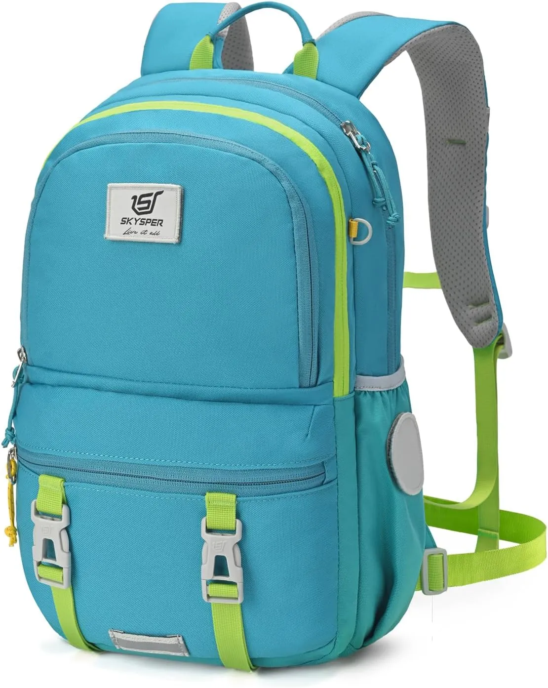 SKYSPER Kids Backpack - 18L School Backpacks Girls Multi-compartment Travel Bags Boys Bookbag Teen with DIY Sticker