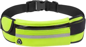 Slim Running Belt, Waterproof Fanny Packs for Women,Phone Holder for Running,Reflective Waist Bag,Runners Belt Pouches for Men,Money Belt,Waist Pack for Camping Workout Travel Running