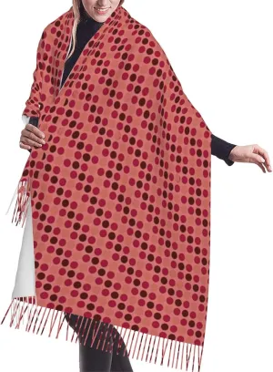 Sou Hiyori Scarf Pattern Imitation Cashmere Tassel Scarf Winter Scarf Autumn Softest Classic Warm