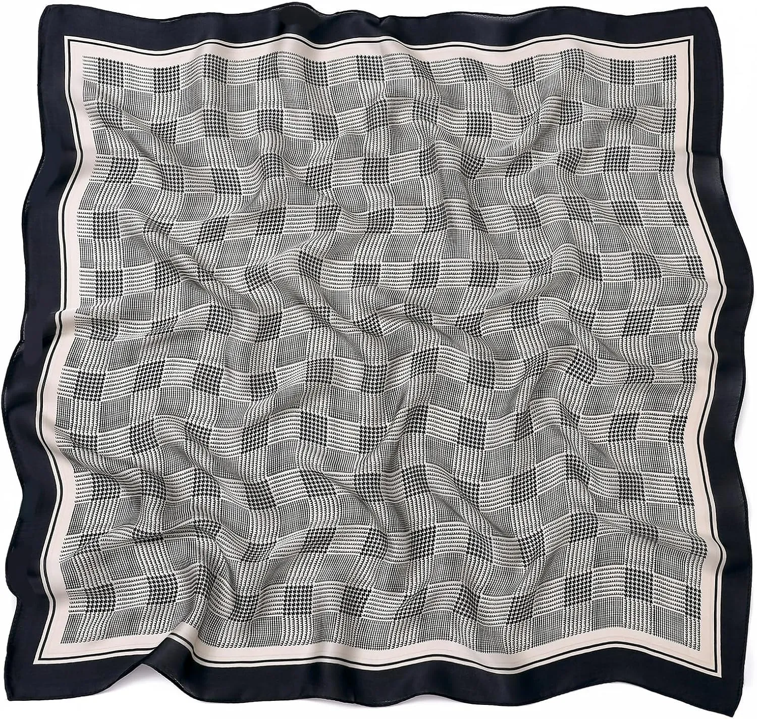 STARWHISPER 27" Square Head Scarf for Women Silk Feeling Satin Scarf Women Fashion Silk Scarf for Wrapping Hair