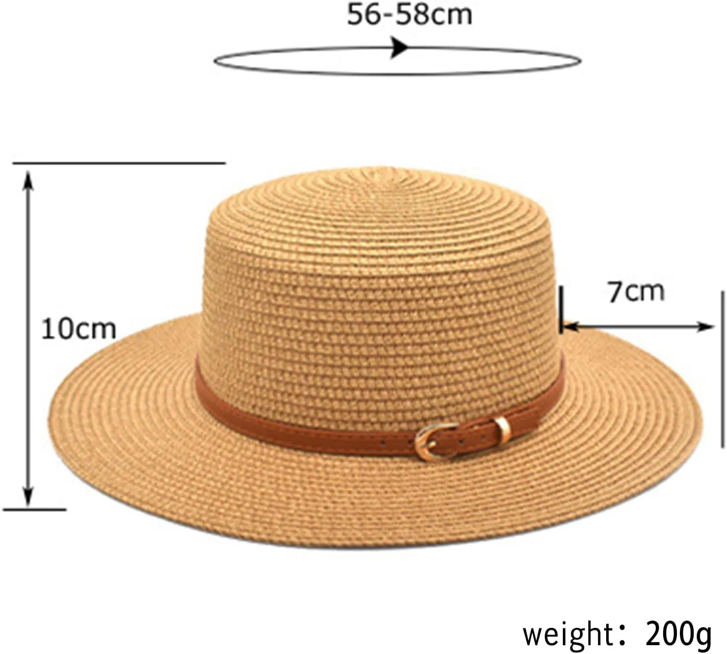Straw Boater Hat Women&Men Panama Fedora Wide Brim V Protectio Beach Vacation Fishing Hiking Sun Hats