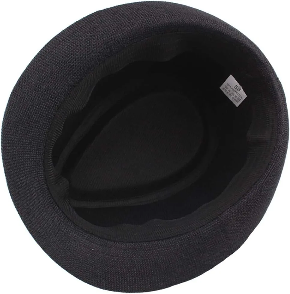 Straw Fedora Hats for Men Short Brim Trilby Hat Sun Protection Panama Caps