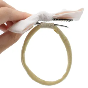 Super Soft Nude Interchangeable Nylon Headbands for Newborn Baby Kids, High Stretchy, 15pcs for DIY Crafts