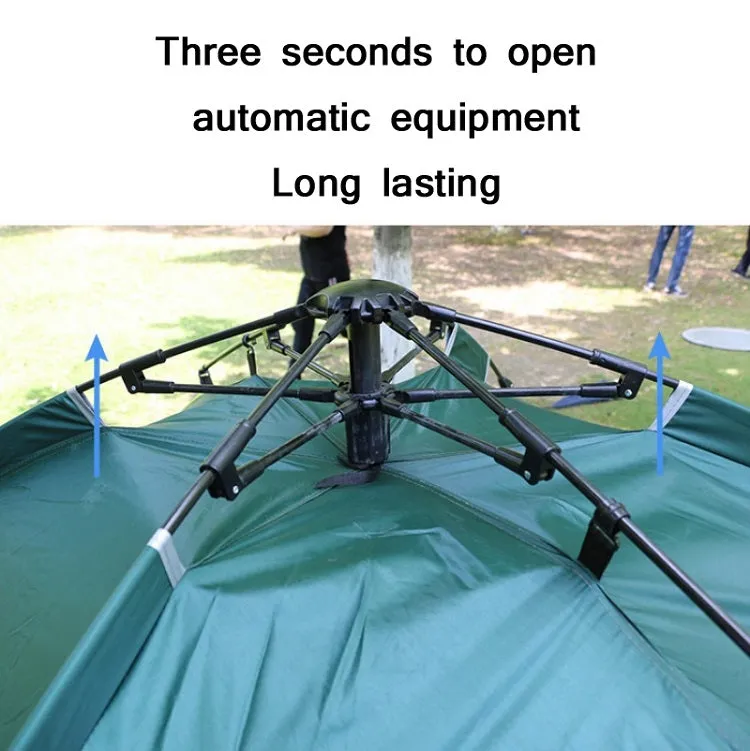 TC-014 Outdoor Beach Travel Camping Automatic Spring Multi-Person Tent For 2 People(Green)