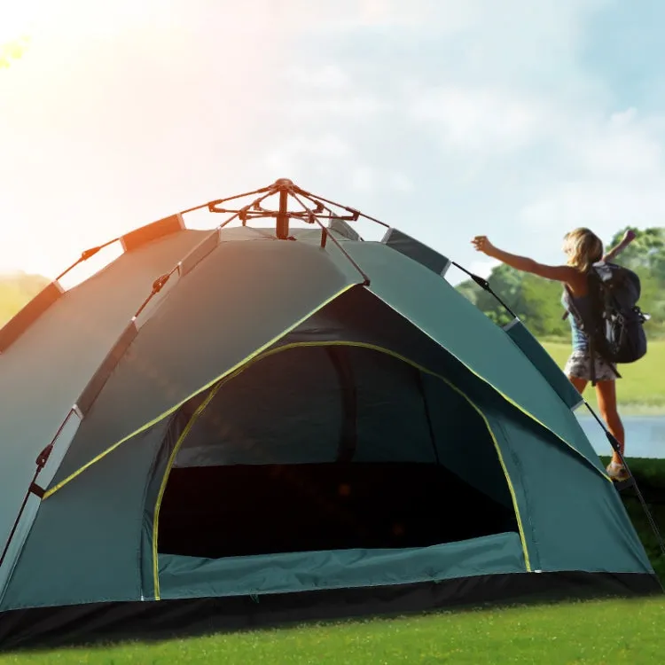 TC-014 Outdoor Beach Travel Camping Automatic Spring Multi-Person Tent For 2 People(Orange Mat Hammock)
