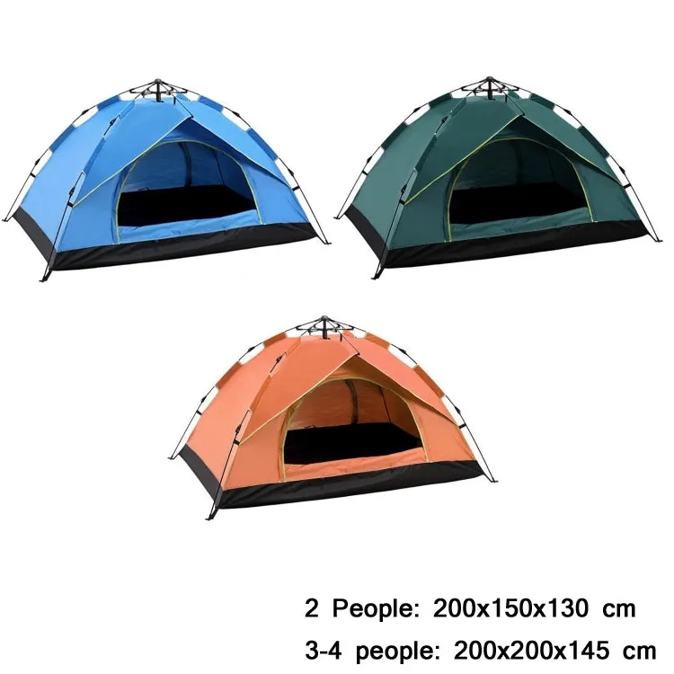 TC-014 Outdoor Beach Travel Camping Automatic Spring Multi-Person Tent For 2 People(Orange Mat Hammock)