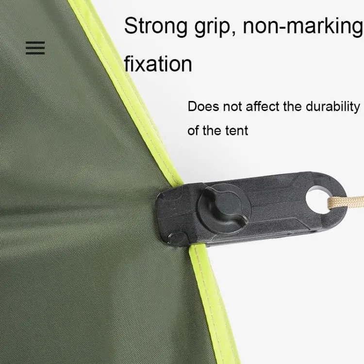 Tent Additional Pull Point Shark Clips Outdoor Camping Canopy Windproof Clip(Mud-color)