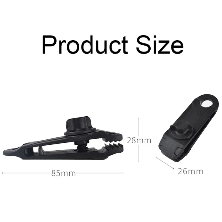 Tent Additional Pull Point Shark Clips Outdoor Camping Canopy Windproof Clip(Mud-color)