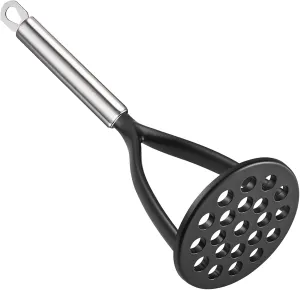TENTA KITCHEN Good Grips Nylon Potato Solid Masher Ricer Press Blender Crusher for Non-Stick Cookware With Heat Resistant Stay Cool Stainless Steel Handle