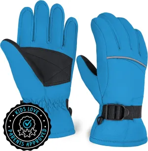 Tough Outdoors Kids Snow Gloves - Ski & Snowboarding Waterproof Insulated Winter Gloves for Girls, Boys & Toddlers