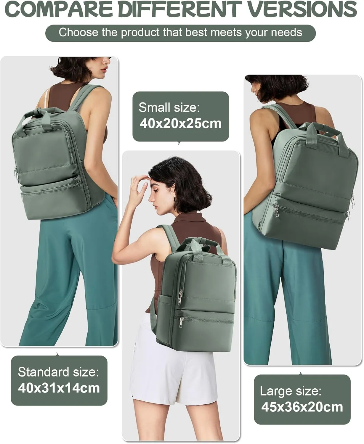 Travel Backpack Carry On Flight Approved Large Travel Backpack For Women Carry On Backpack Personal Item Travel Bag Laptop Teacher Backpack Work Backpack For Traveling On Airplane Army Green