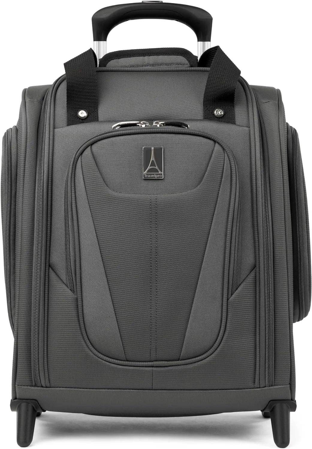Travelpro Luggage Maxlite 5 Softside Lightweight Rolling Underseat Compact Carry on Upright 2 Wheel Bag, Men and Women, Shadow Grey, 15-Inch