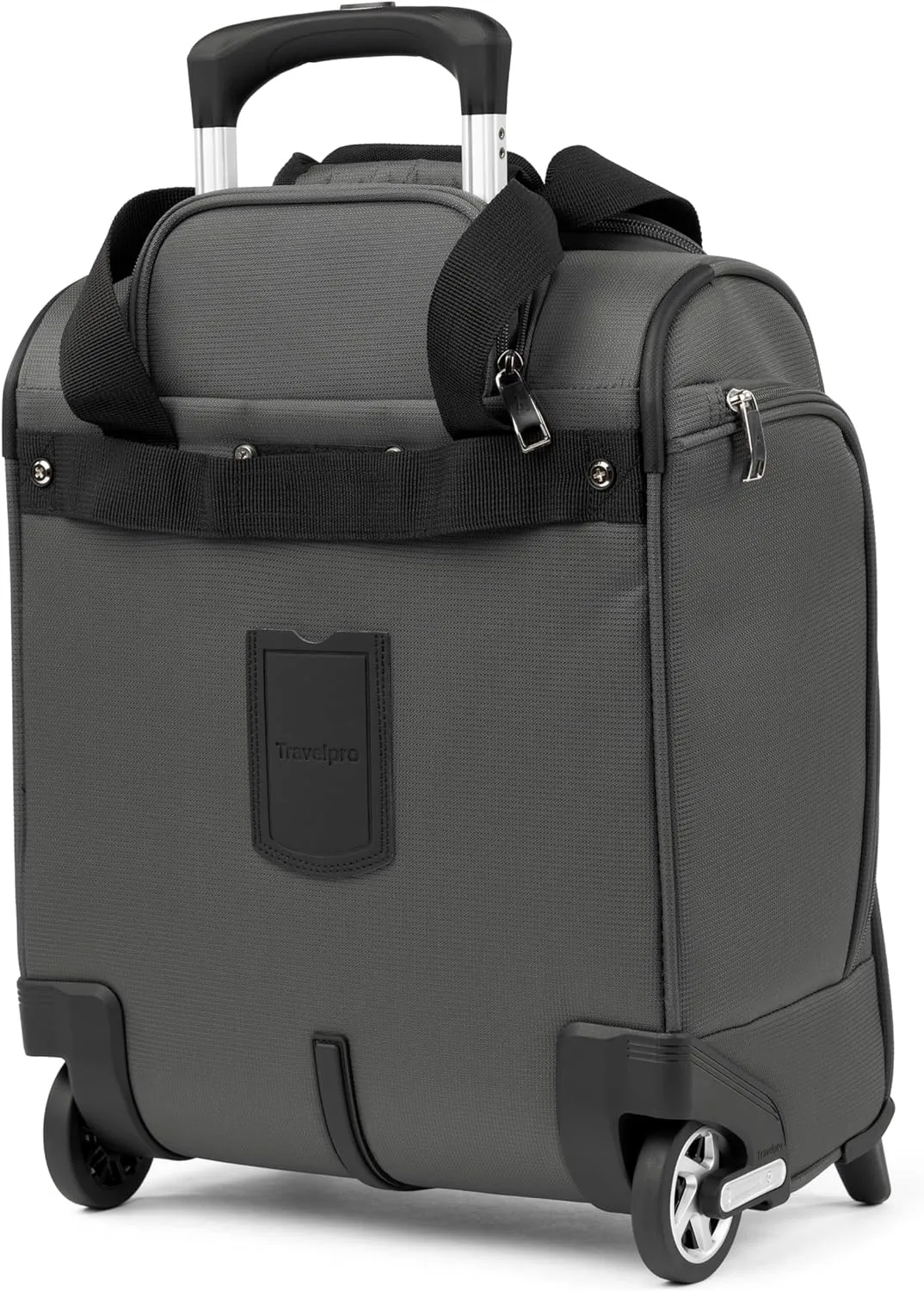 Travelpro Luggage Maxlite 5 Softside Lightweight Rolling Underseat Compact Carry on Upright 2 Wheel Bag, Men and Women, Shadow Grey, 15-Inch