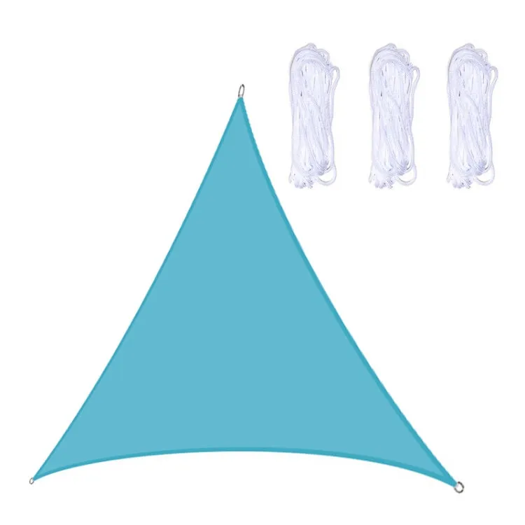 Triangle Outdoor Garden Sunshade Sail Waterproof Anti-UV Canopy, Size: 4.5m x 4.5m x 4.5m(Lake Blue)