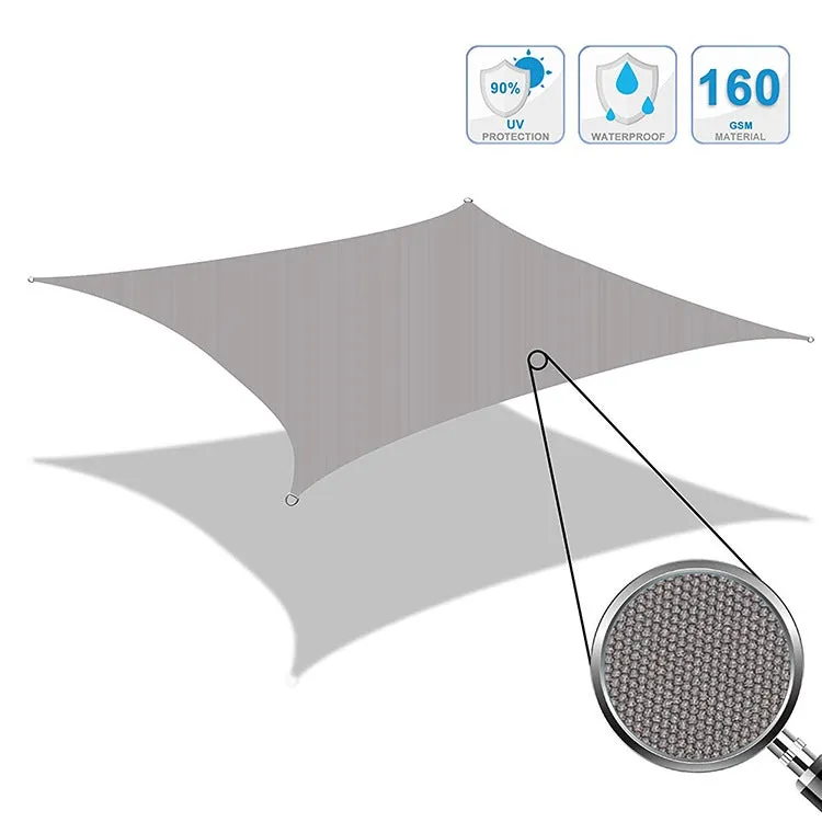 Triangle Outdoor Garden Sunshade Sail Waterproof Anti-UV Canopy, Size: 5m x 5m x 7.1m(Orange)