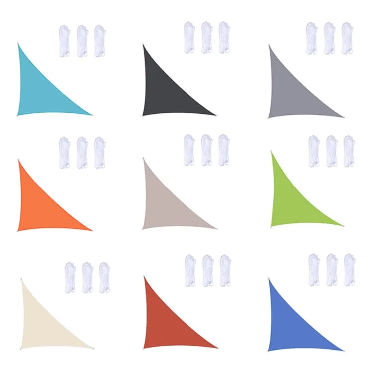 Triangle Outdoor Garden Sunshade Sail Waterproof Anti-UV Canopy, Size: 5m x 5m x 7.1m(Orange)