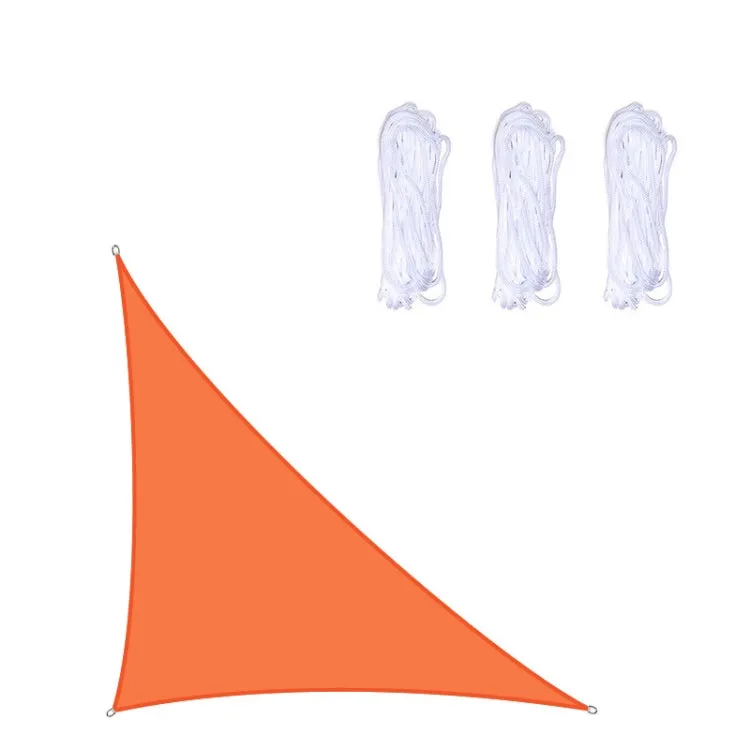 Triangle Outdoor Garden Sunshade Sail Waterproof Anti-UV Canopy, Size: 5m x 5m x 7.1m(Orange)