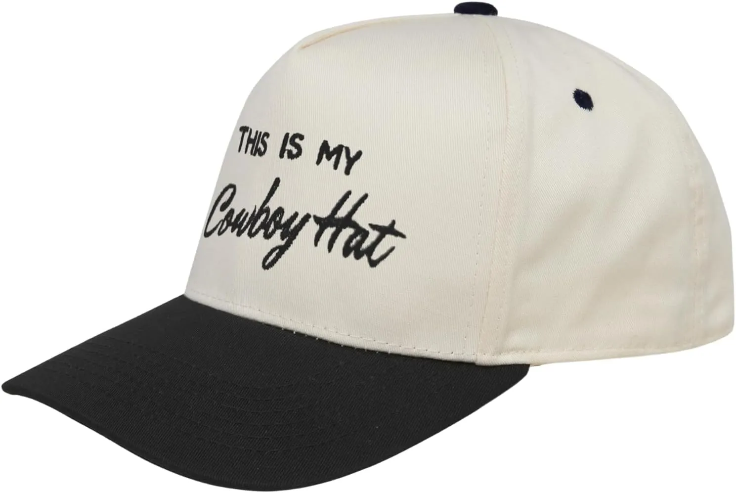 Trucker Hats for Men Women Vintage Two Tone Country Cowboy Hat Retro Western Snapback Cap