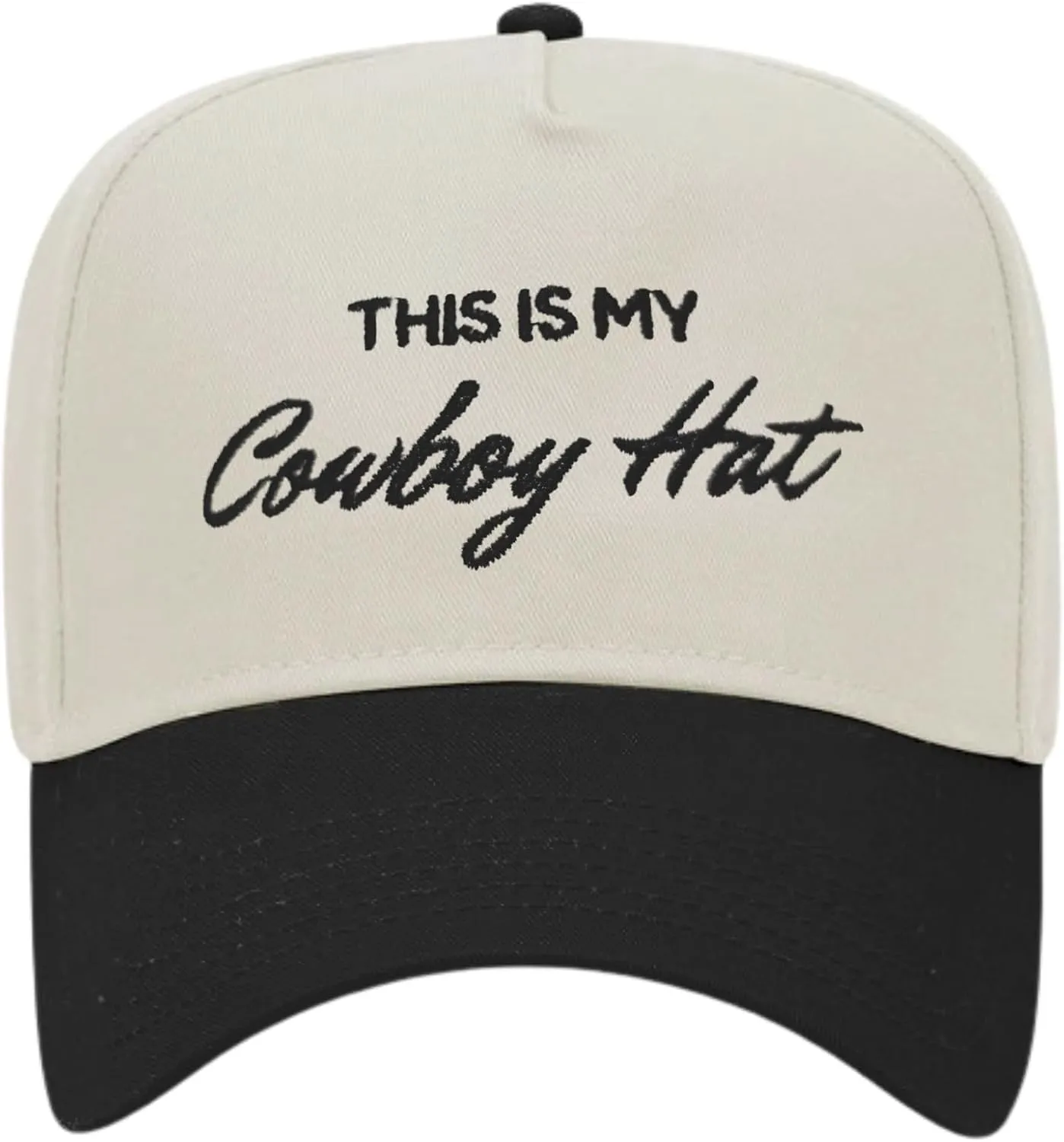 Trucker Hats for Men Women Vintage Two Tone Country Cowboy Hat Retro Western Snapback Cap