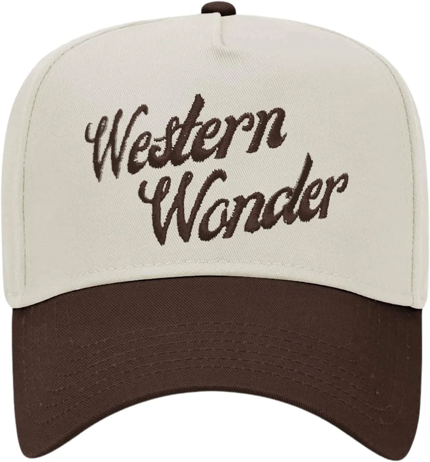 Trucker Hats for Men Women Vintage Two Tone Country Cowboy Hat Retro Western Snapback Cap