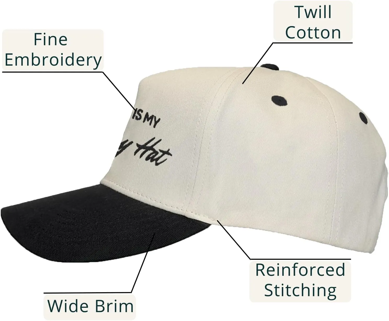 Trucker Hats for Men Women Vintage Two Tone Country Cowboy Hat Retro Western Snapback Cap