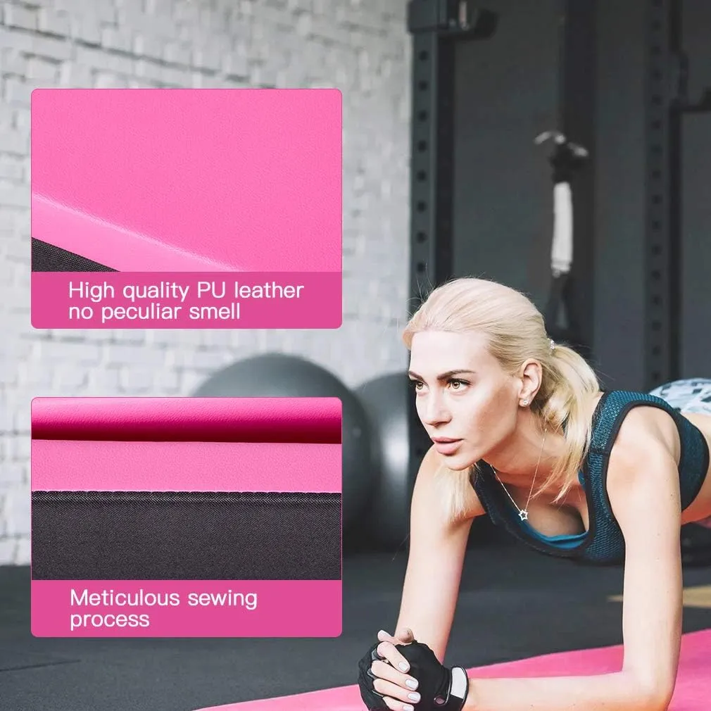Tumbling Mats Gymnastics Tumbling Mats Foldable Foldable Yoga Mat Thick PU Leather Exercise Mat With Carrying Handles for home Workout outdoor Gymnastics Yoga Pilates