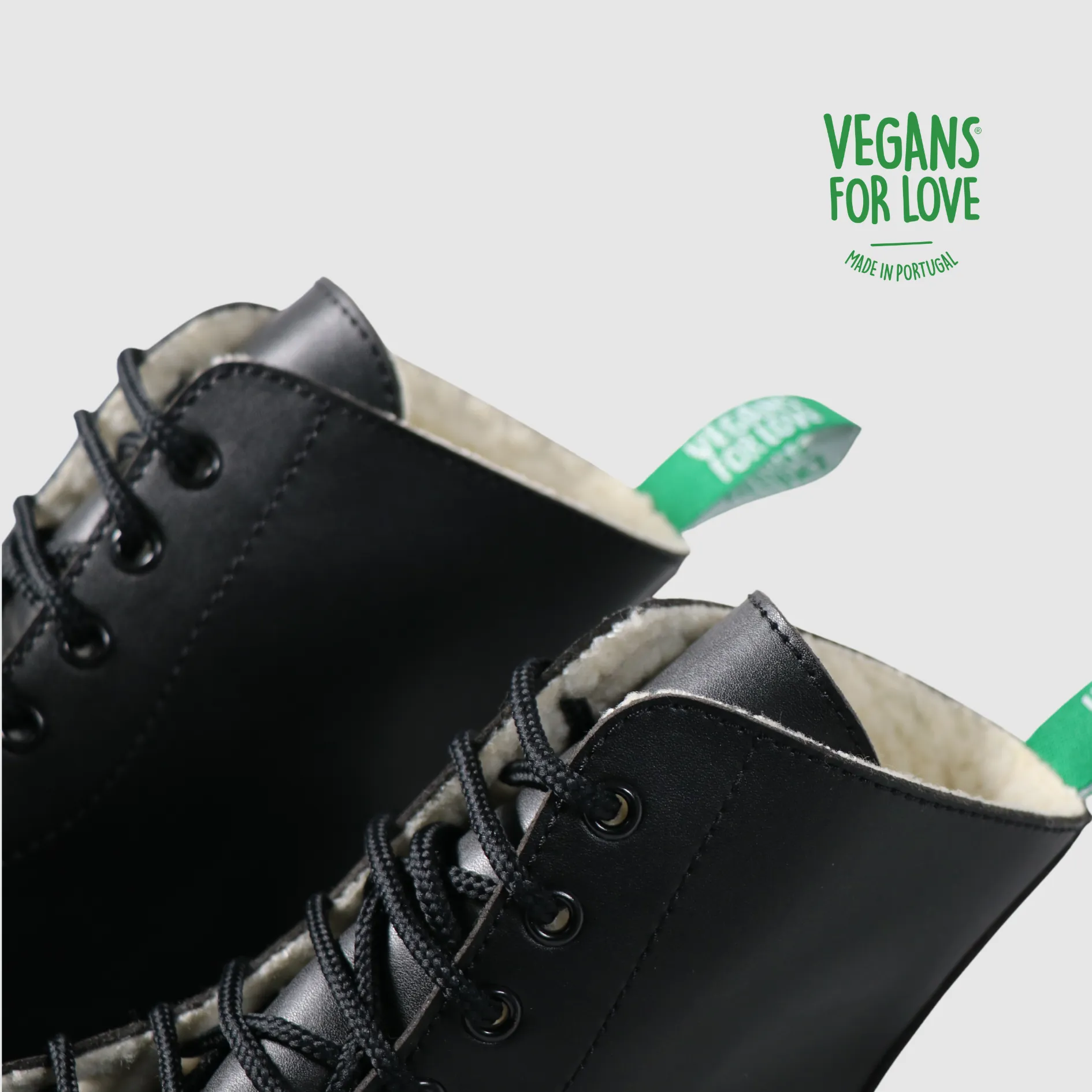 Unisex Vegan Winter Boots - Activist Footprints, Durable, Water-Resistant, Shearling-Lined, Perfect for Cold Weather and Daily Use