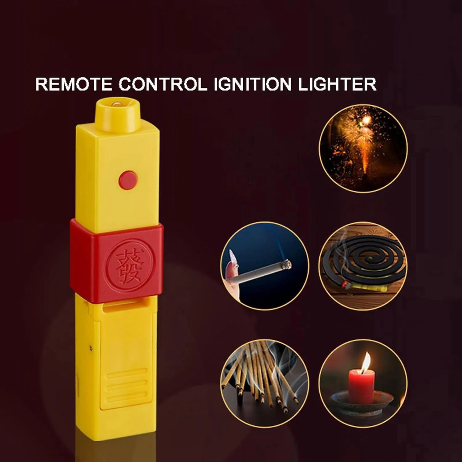 USB Charging Remote Control Lgnition Lighter with Lights, 10M Effective Distance, Flameless Ignition, Electric Lighter for Candle, Camping, Survival, Kitchen (2 lighters   1 Remote Control)