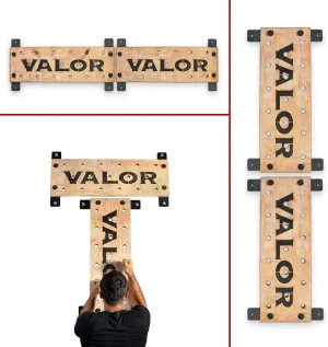 Valor Fitness Climbing Peg Board  Wall Mounted Plywood for Gym, Ninja Training, Cross Training, Rock Climbing & Gymnastics Workout Equipment