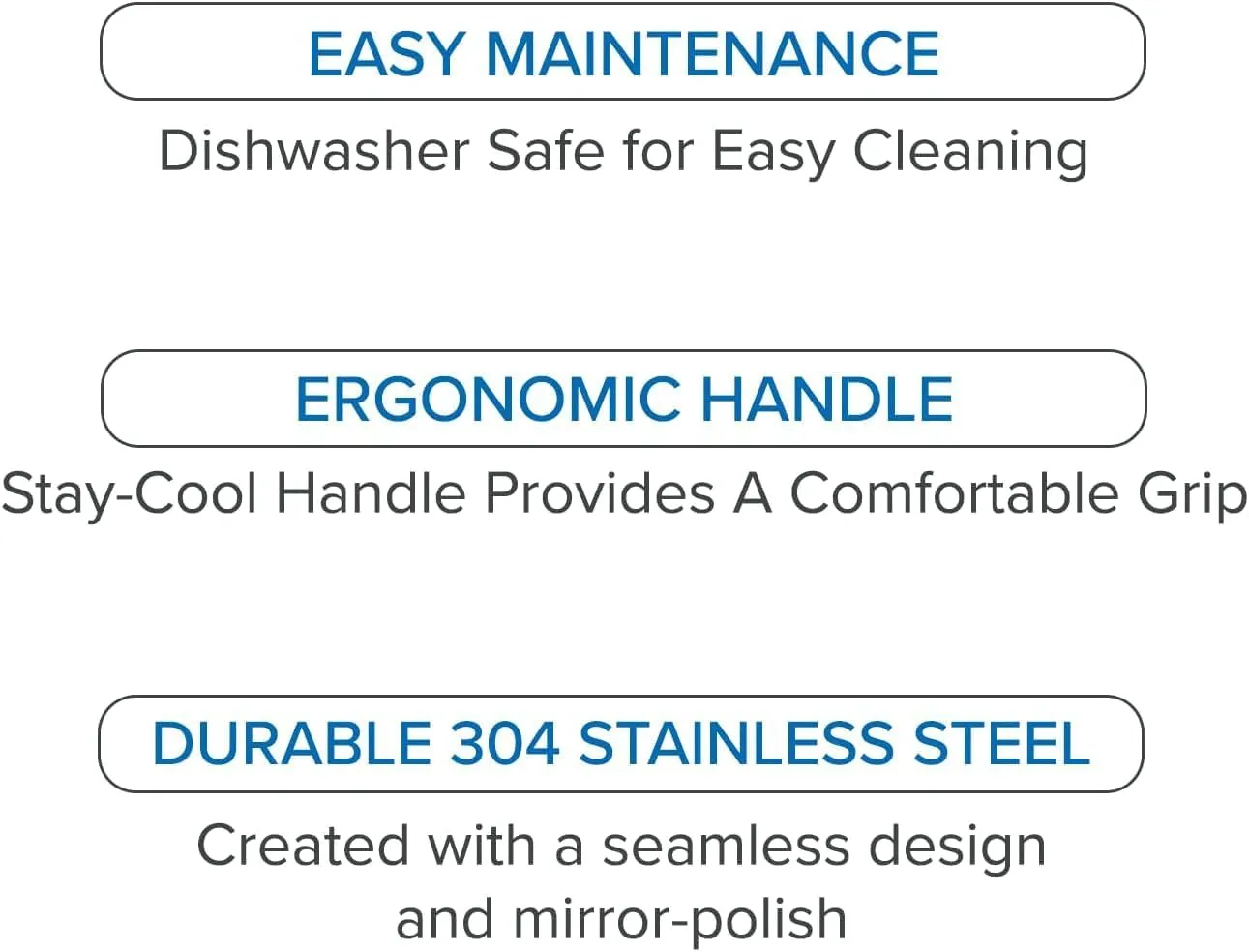 Viking Kitchen Utensils Set, 6 Piece Stainless Steel Cooking Utensil Set, Includes Spatulas, Spoons, Pasta Fork, and Deep Ladle, Hollow Forged, Silver