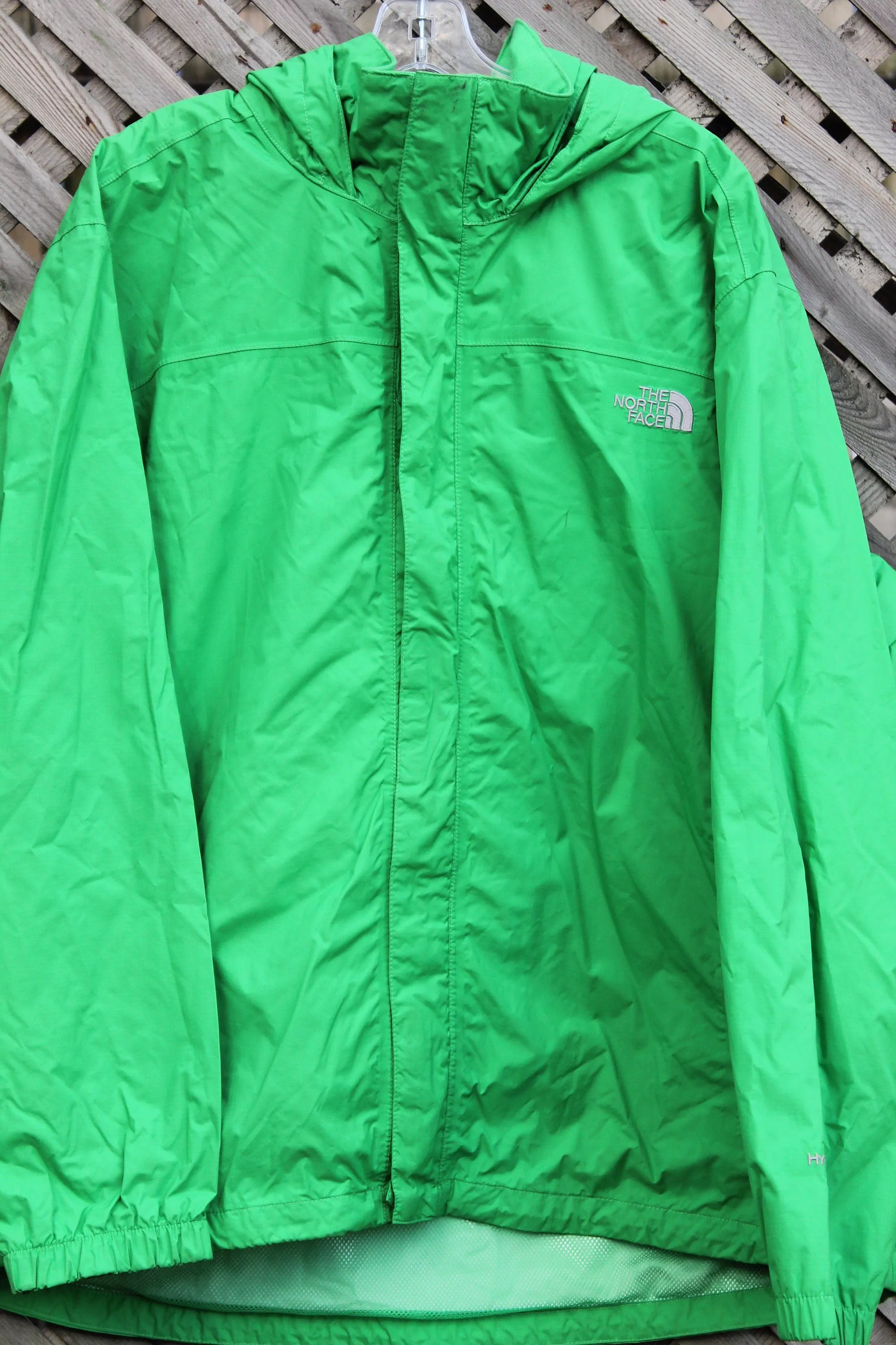 Vintage 1990s The North Face Lime Green HyVent Windbreaker