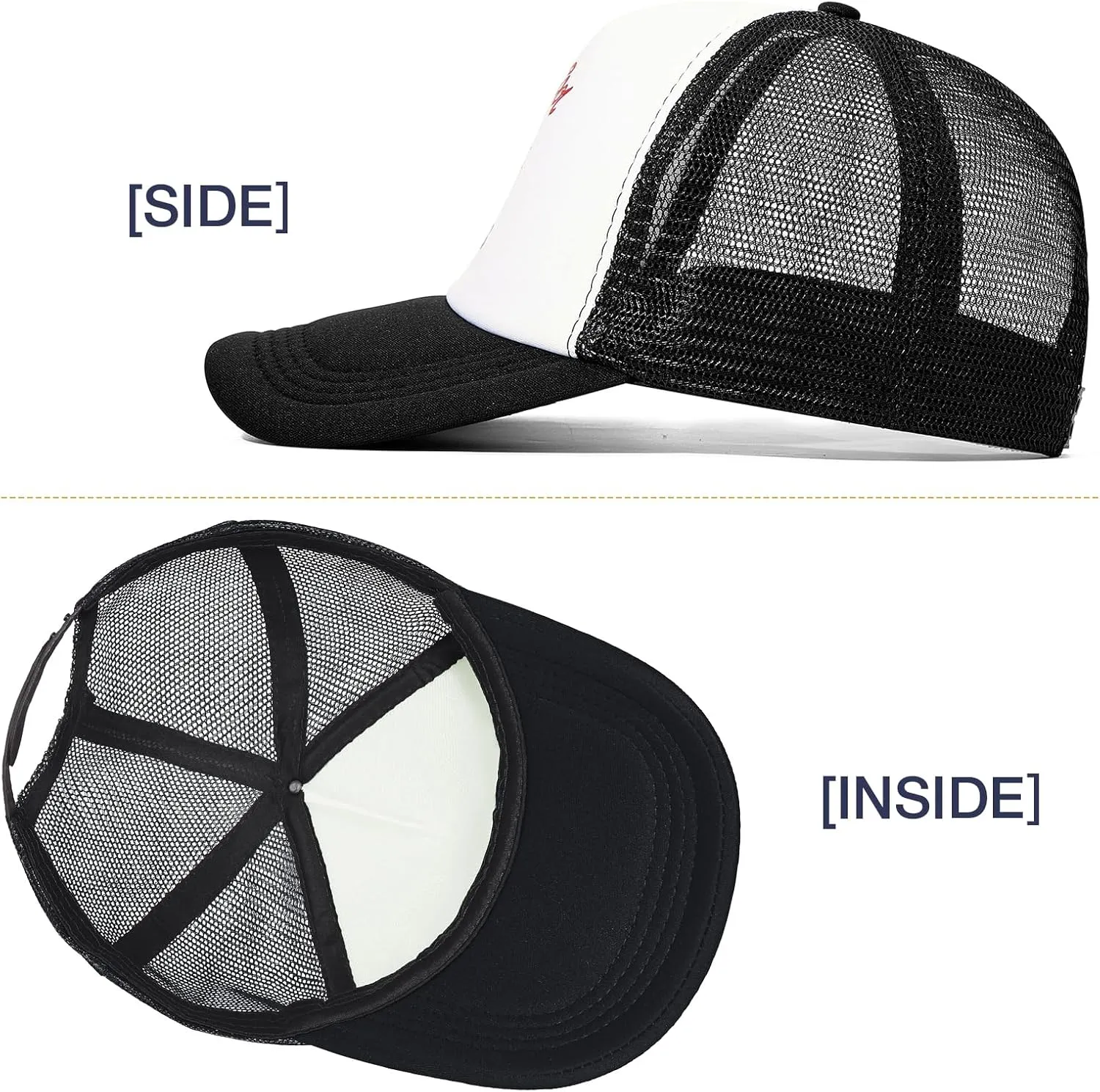 Vintage Trucker Hats Men Women Funny Cute Cowboys Trucker Hats Country Caps Adjustable Snapback Retro Trendy
