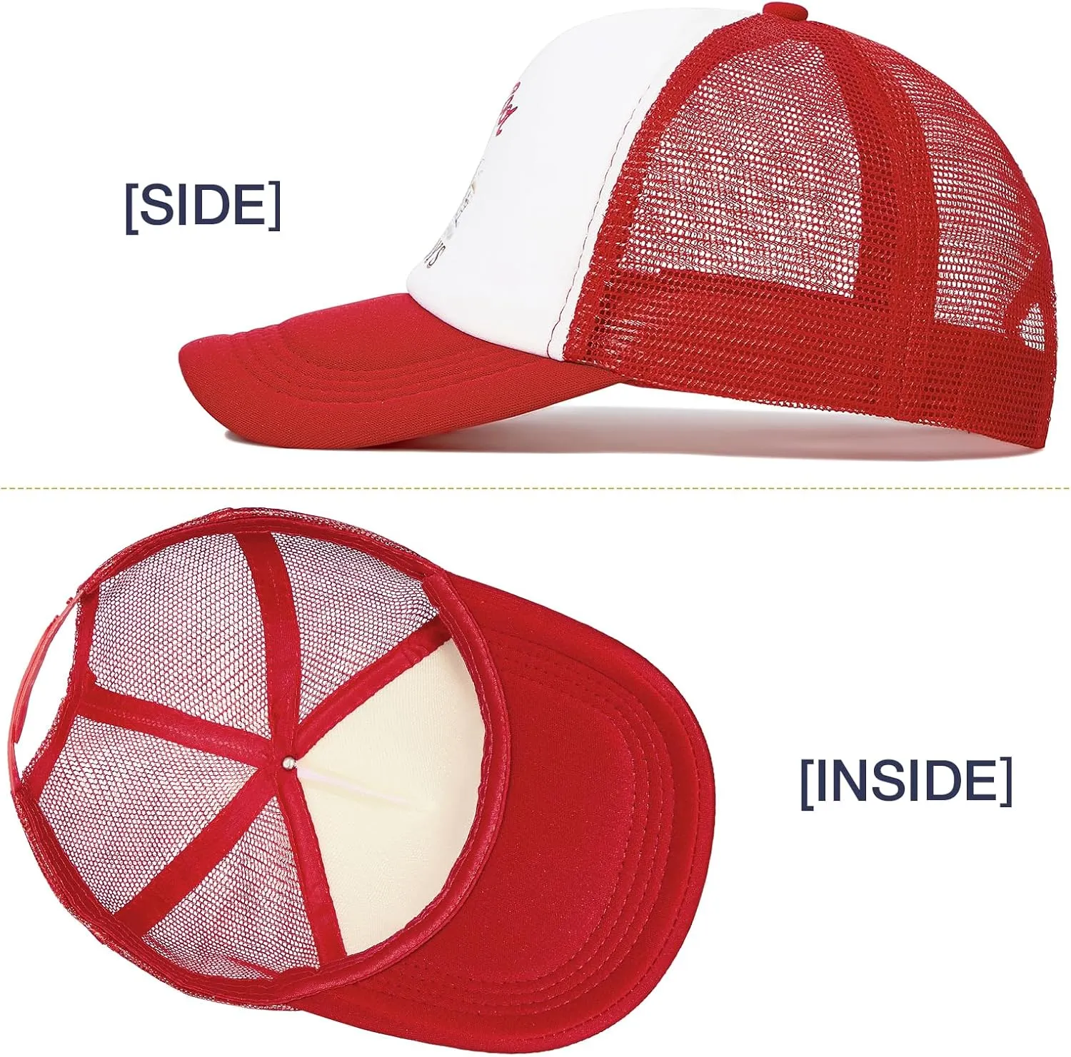 Vintage Trucker Hats Men Women Funny Cute Cowboys Trucker Hats Country Caps Adjustable Snapback Retro Trendy